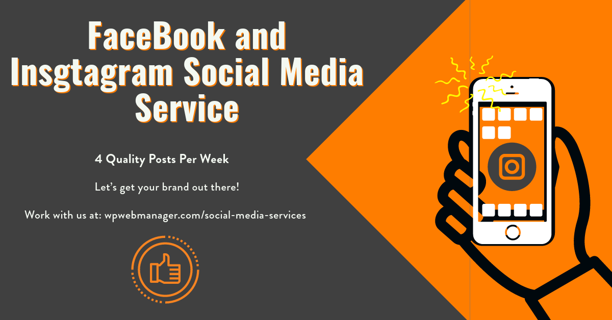 Facebook and Instagram Social Media Services by WPWebManager